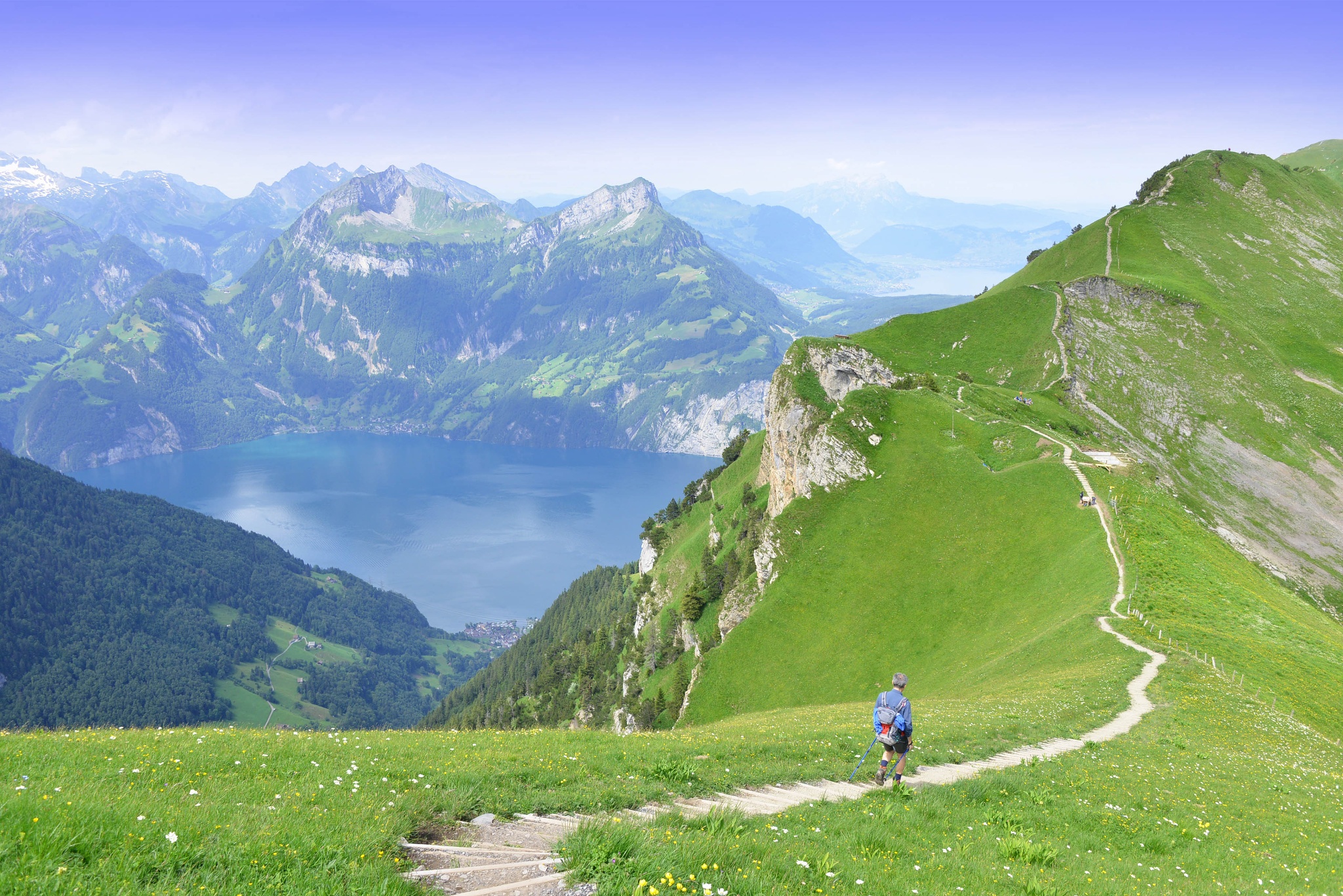 Stoos mountain panorama
